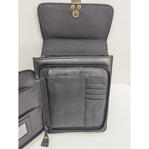 Kathie Lee Collection Black Handbag Crossbody Bag Style KL7306084V - Picture 9 of 10